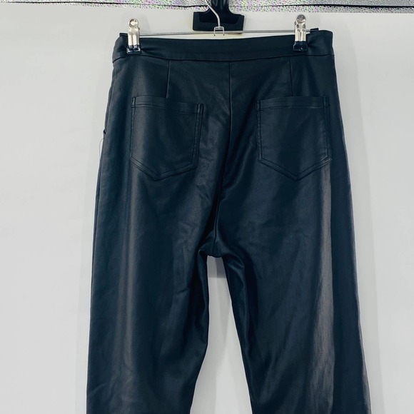 Princess Polly Faux Leather-Ryan Pants Black Size 6 Cigarette Leg Vegan Leather - Picture 9 of 9